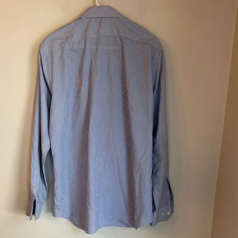 Banana Republic men’s pair of Button-Up Pearl snap Shirts size L slim EUC casual